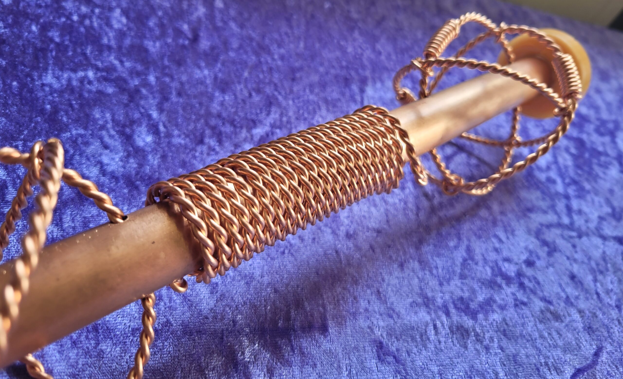 copper healing wand
