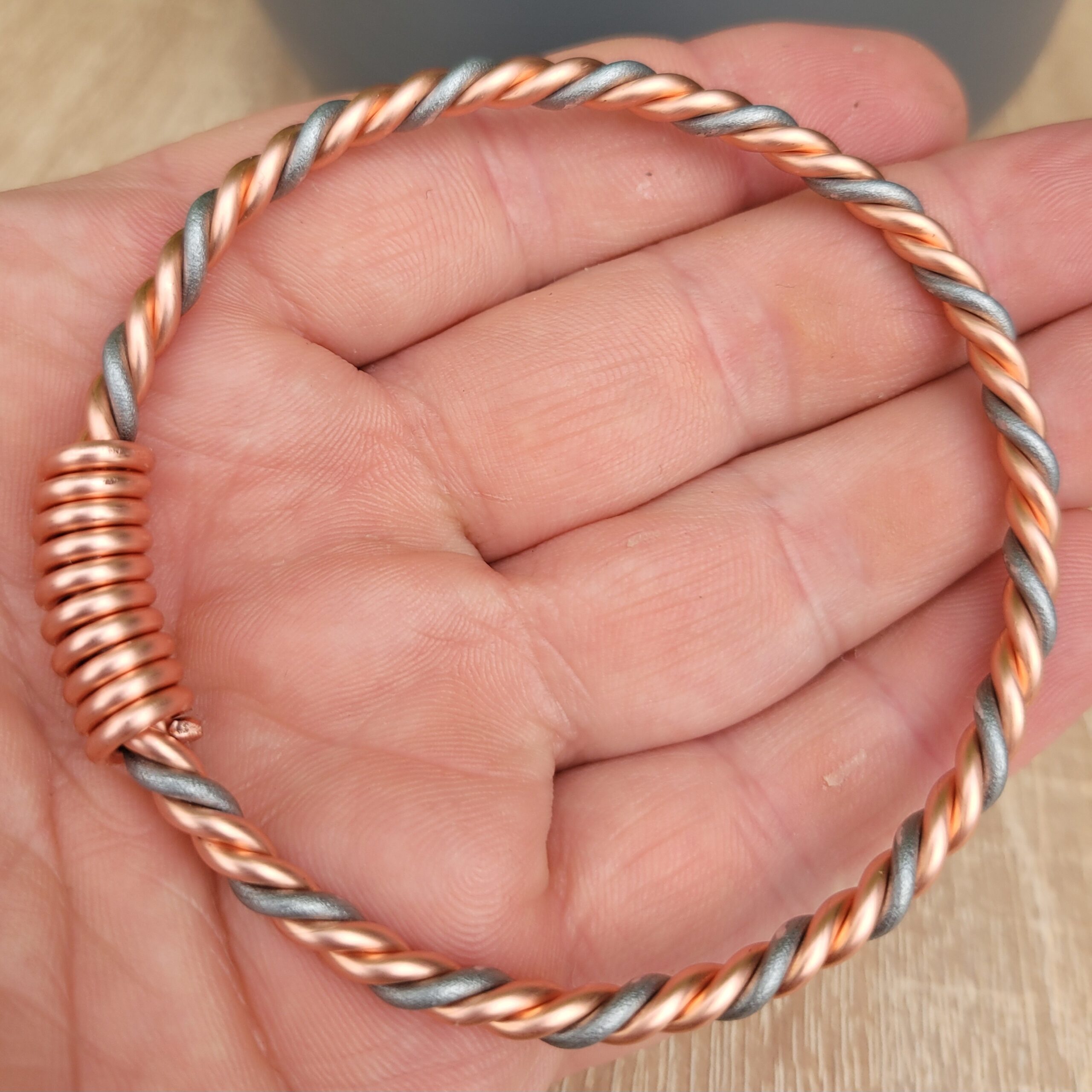 copper and zinc bracelet
