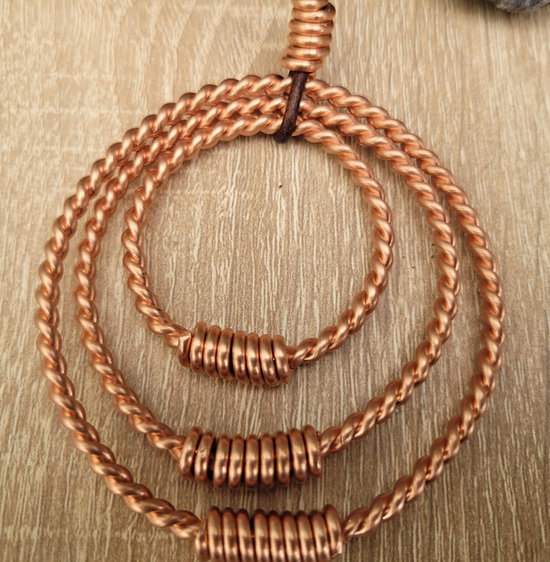 Tensor Ring Necklace Consisting Of 3 Rings (3/8th Lost, 2/8th Empowerment, 1/4 sacred cubit)