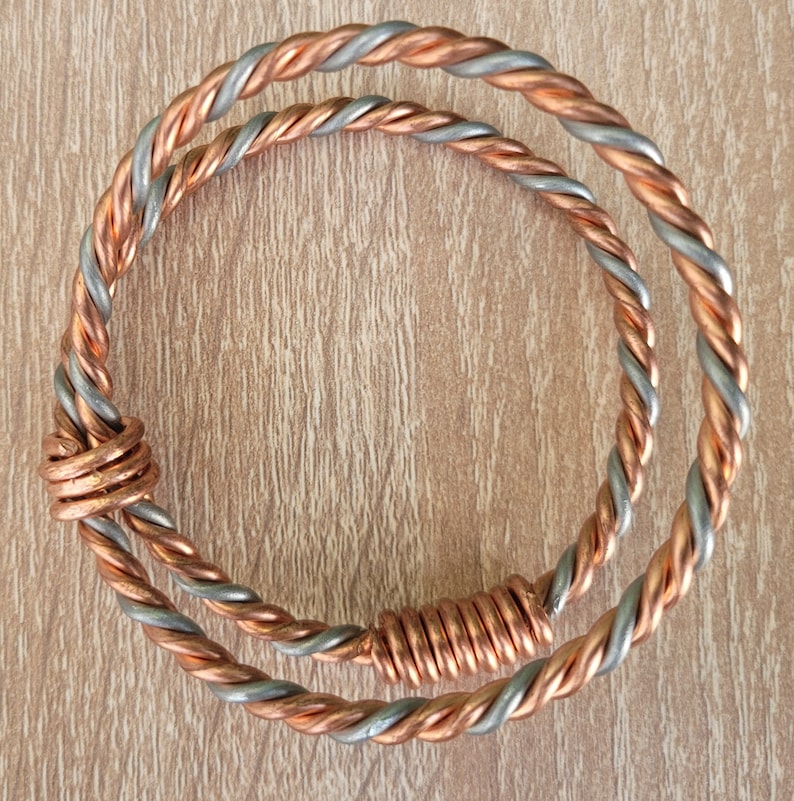 Ladies’s Copper & Zinc 6/8th Lost Cubit Tensor Bracelets