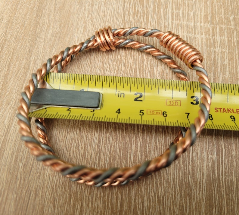 Ladies’s Copper & Zinc 6/8th Lost Cubit Tensor Bracelets